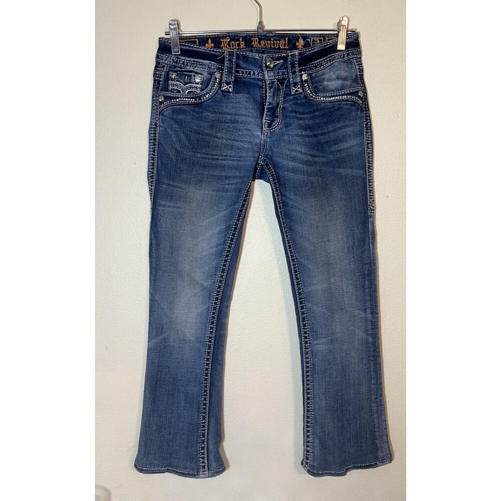Rock Revival Women's " Greer " Boot Cut Jeans with Stretch - Size 25 (28x26)